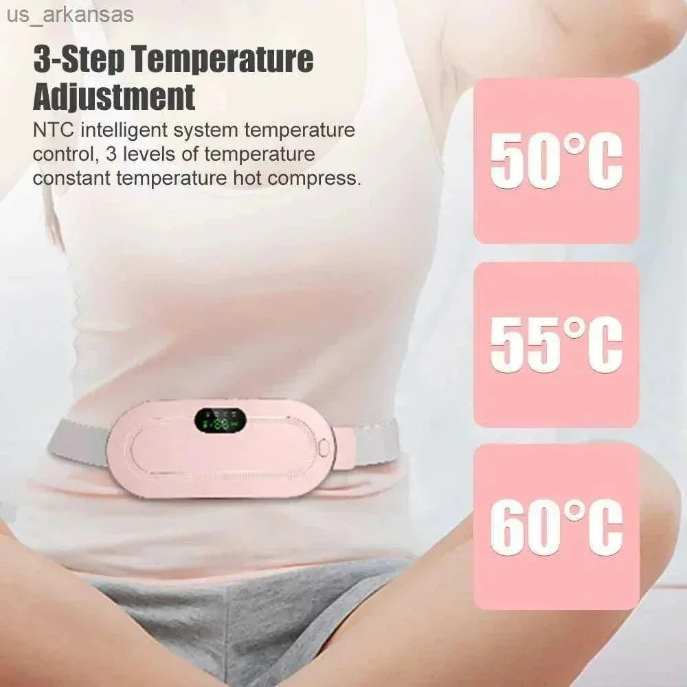 Heating & Vibrating Pad for Menstrual Cramps – Portable Digital Therapy Device elitora 