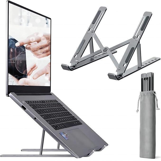 Portable Folding Laptop Stand – Adjustable Aluminum for Comfortable Viewing & Typing elitora 