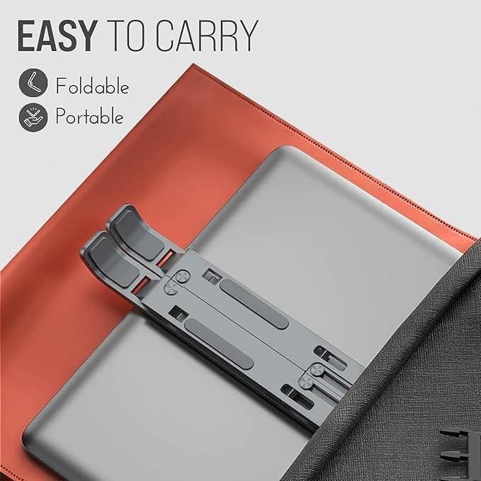 Portable Folding Laptop Stand – Adjustable Aluminum for Comfortable Viewing & Typing elitora 
