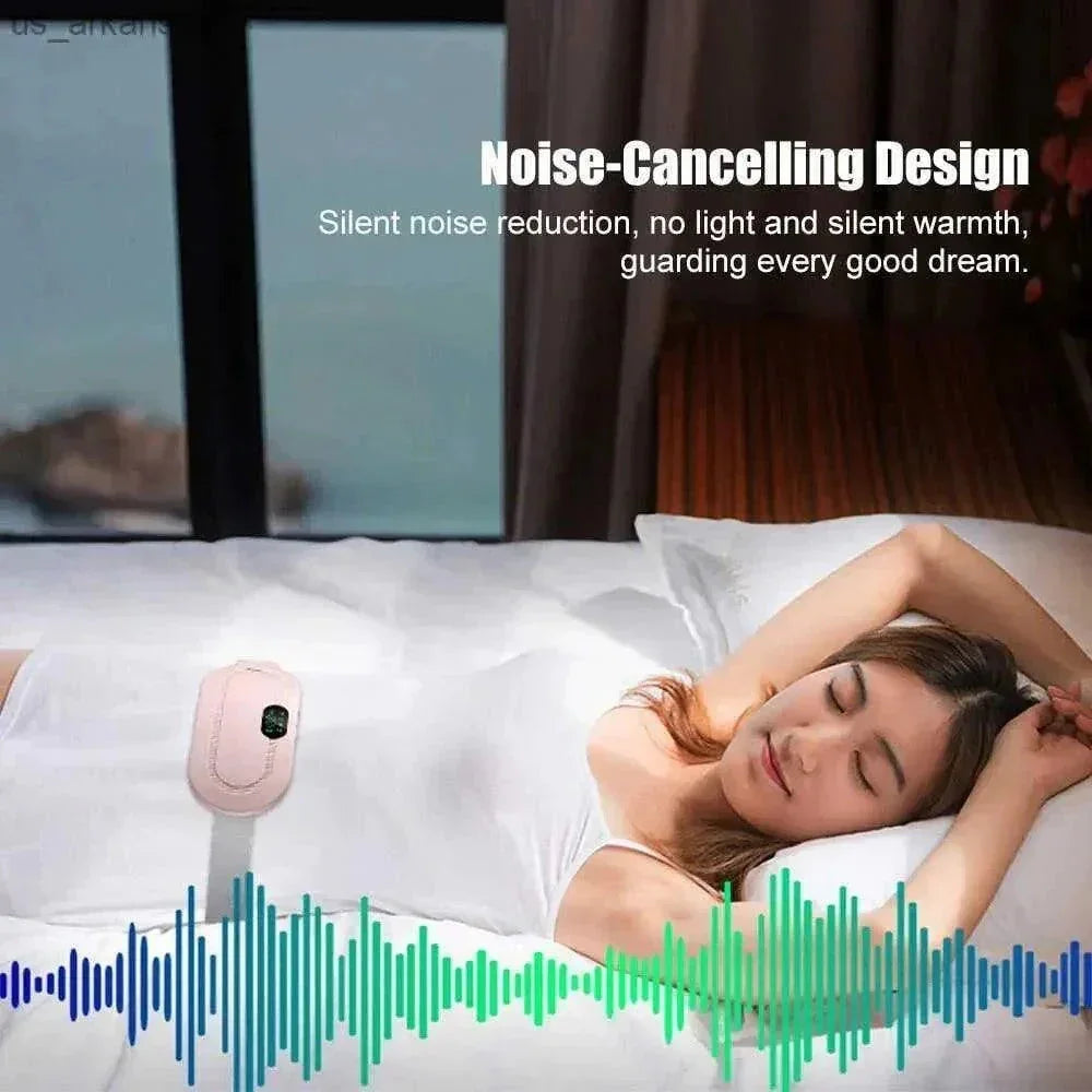 Heating & Vibrating Pad for Menstrual Cramps – Portable Digital Therapy Device elitora 