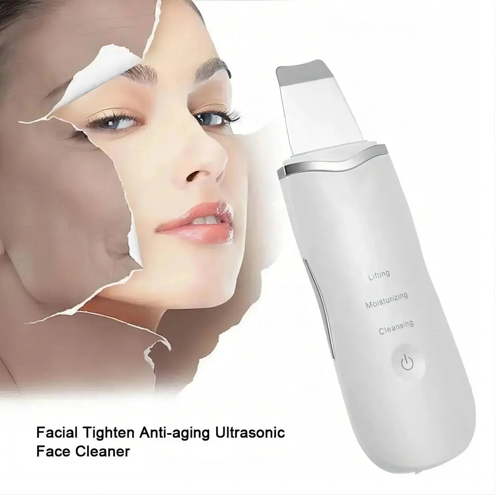 Ultrasonic Skin Scrubber – Rechargeable & Deep Cleaning
